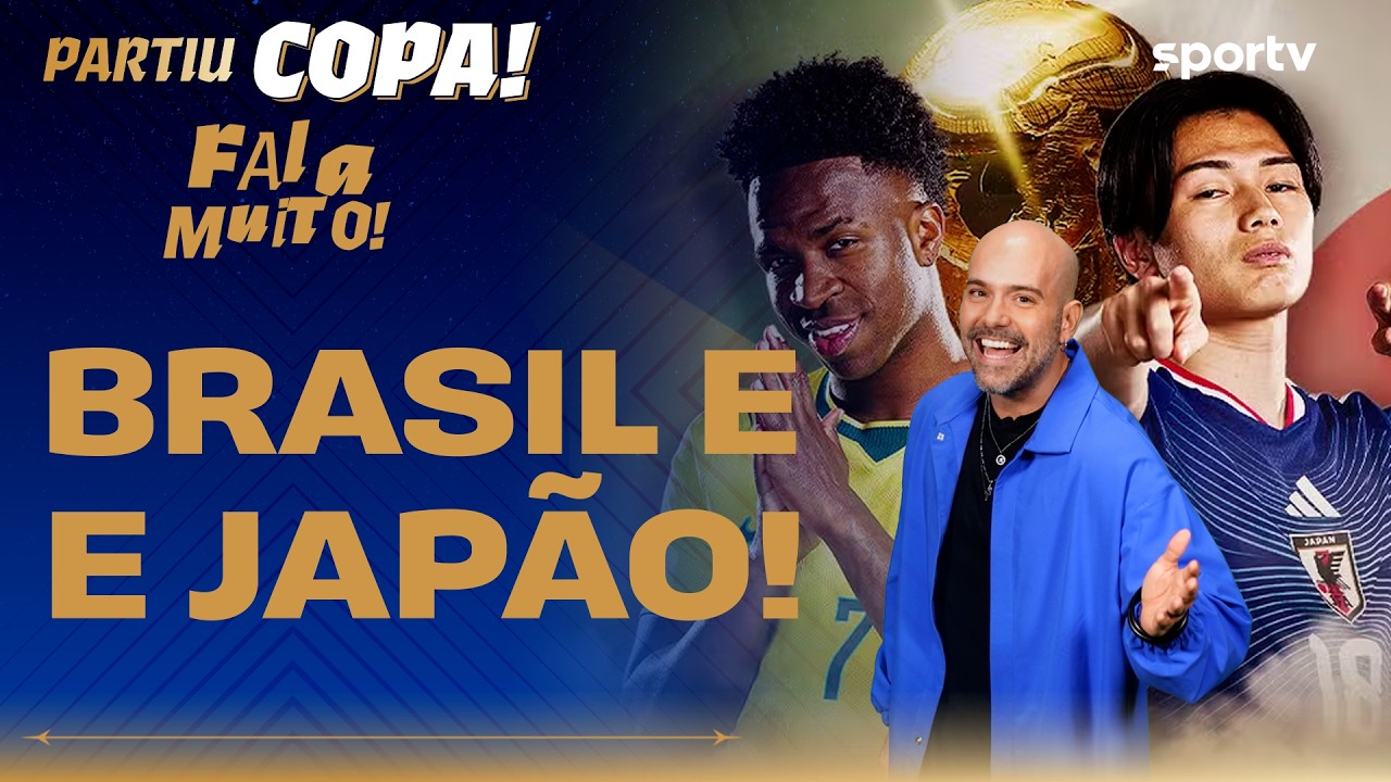 A HISTÓRIA DO BRASIL COM O JAPÃO | Fala Muito | Partiu Copa | Copa do Mundo 2026 | sportv