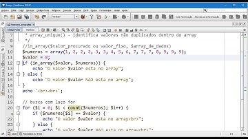 Funções in_array() e array_unique() do PHP