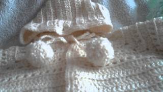 Some crocheted items and milk glass from ebay