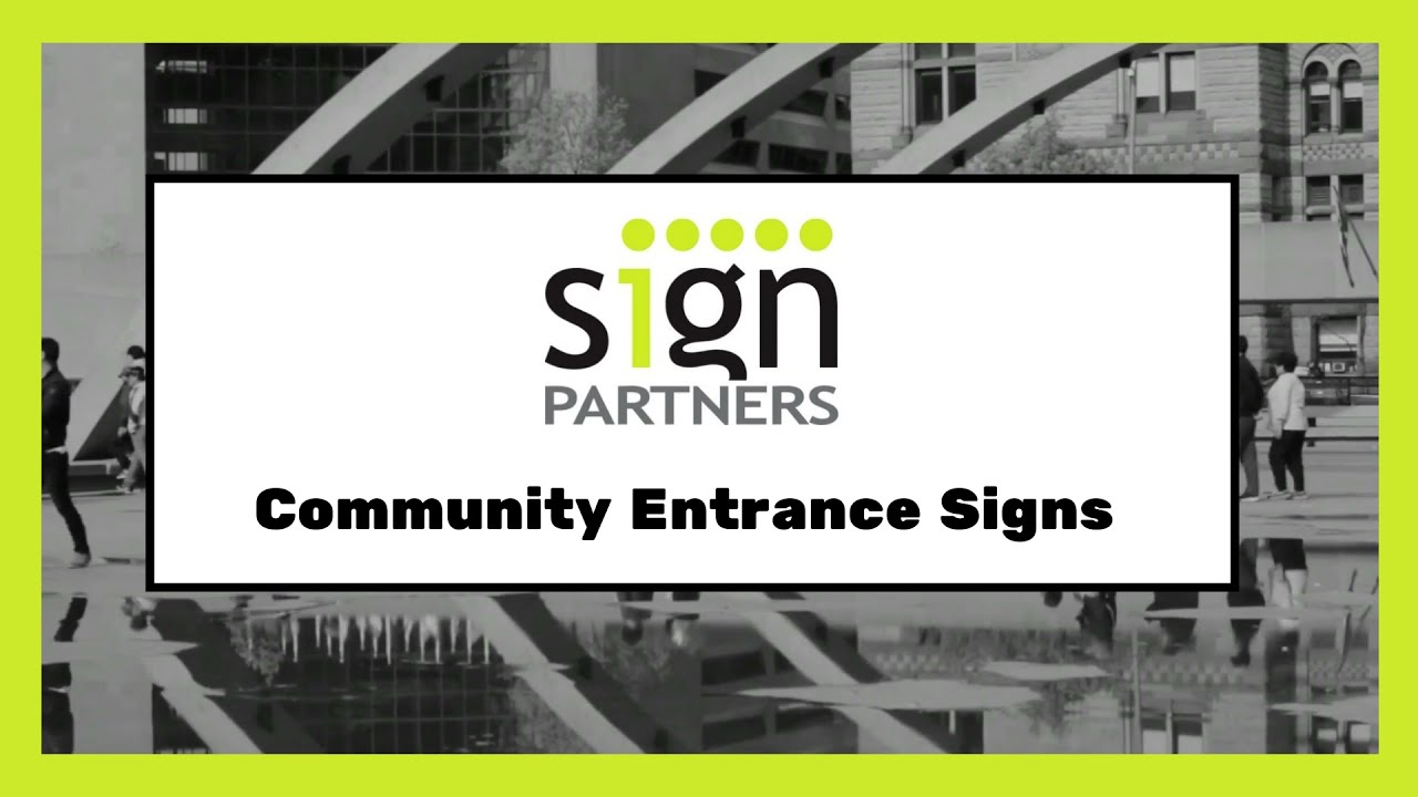 Community Entrance Signs  - Sign Partners in Boca Raton & Melbourne, FL