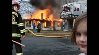 Girl Selfie With Burning House Meme Template Full Video