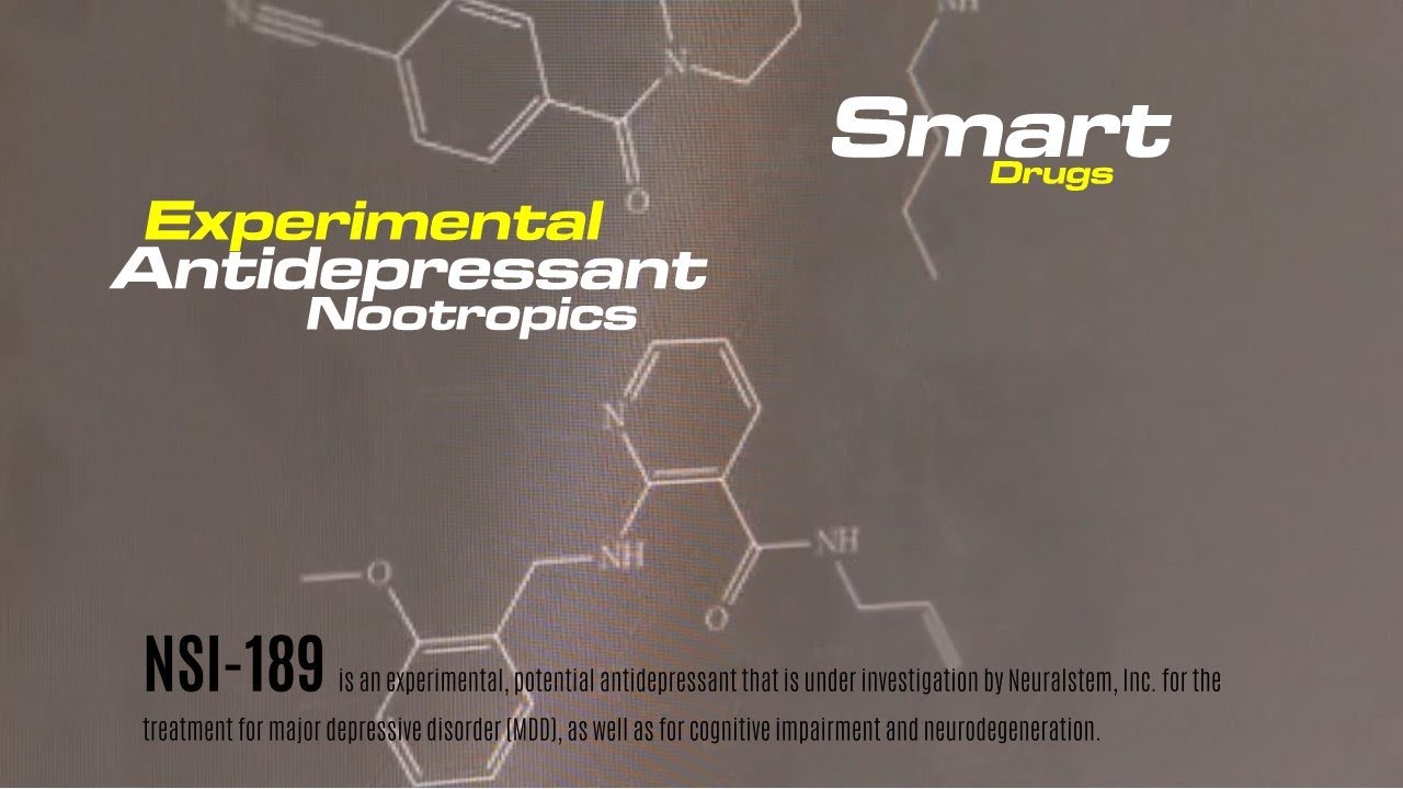 Experimental Antidepressant Nootropics YouTube