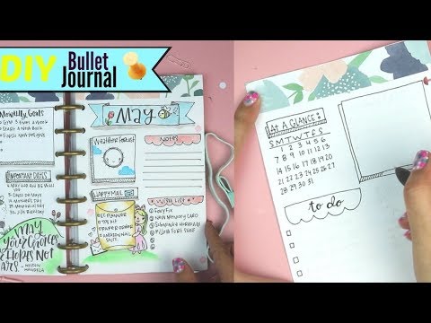 DIY Bullet Journal  How to make a Planner 