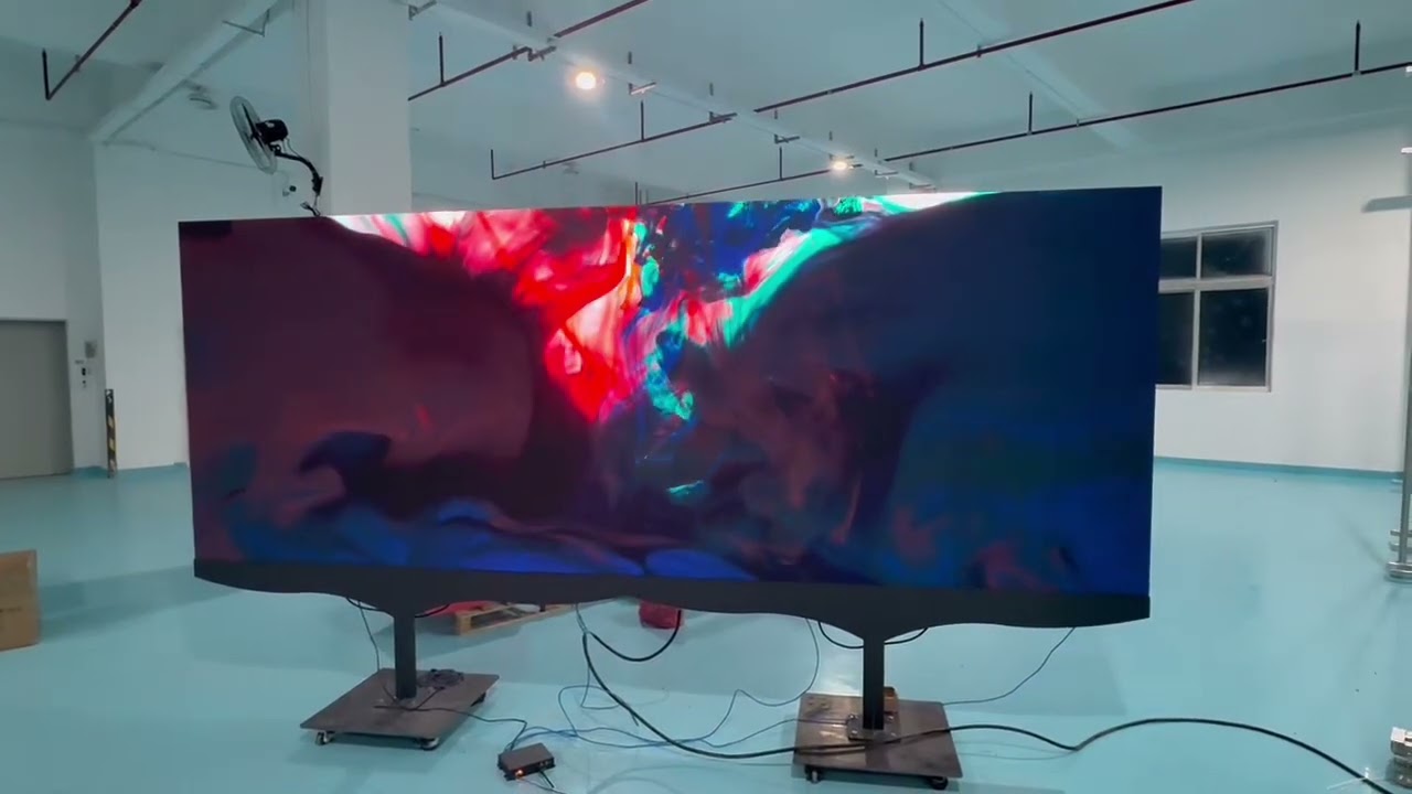 Ultra-thin double-sided LED display.