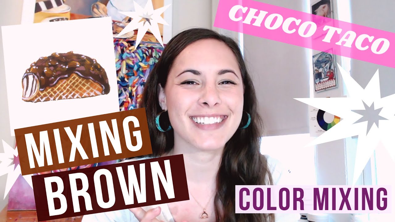 How To Make Brown Paint With Primary Colors 🟤🟫 Acrylic Paint Mixing For  Beginners 