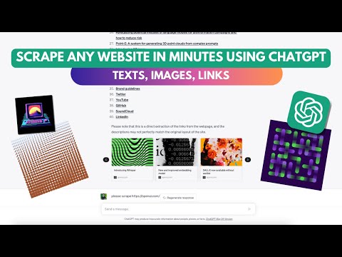 ChatGPT plugins | web scraping text, images, links using the scraper plugin