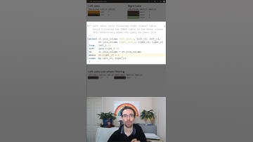 Outer join filtering - SQL in 60 seconds #shorts