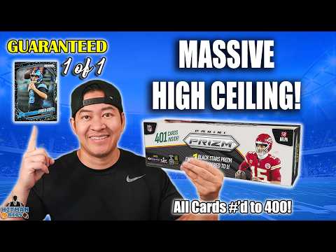 BLACK Stars 1 of 1! MASSIVE HIGH CEILING! 2025 Prizm Football Premium Set! $2,700+ per Box!