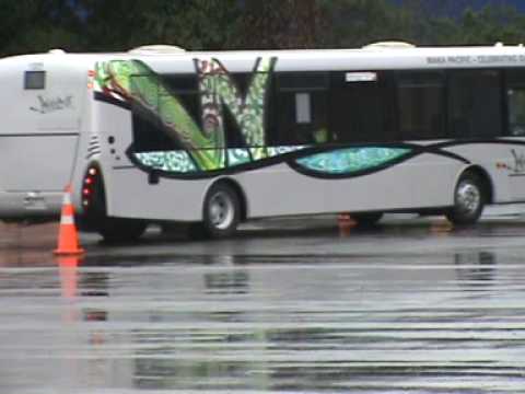 test driving tranzqual auckland roadeo 2009 swanson depot nz bus