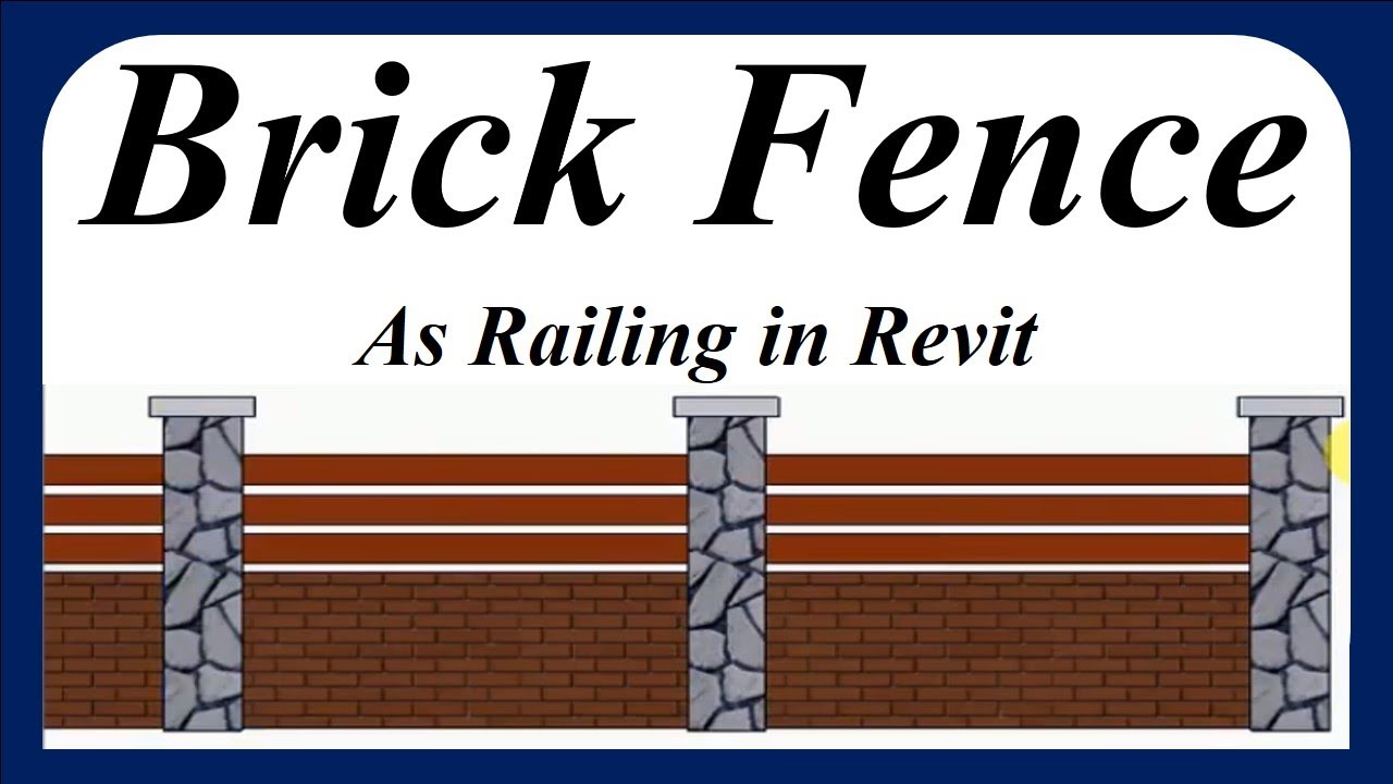 Revit tutorial - Brick Fence as Railing - YouTube