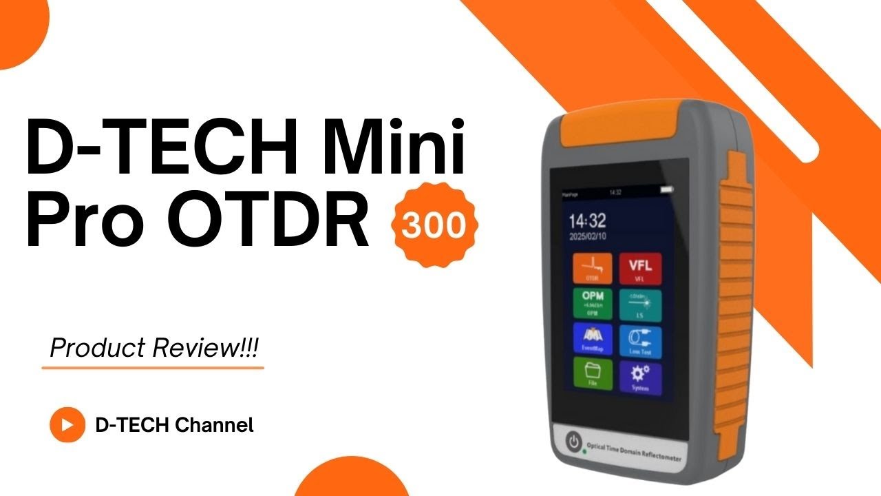 D-TECH Mini Pro OTDR Series 300 || D-TECH - YouTube