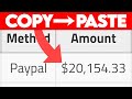 Free $20,000.00/Month In Passive Income (COPY & PASTE) | Make Money Online Fast