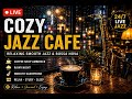 LIVE 🔴 Coffee Shop Jazz – Cozy Rainy Night Jazz Music