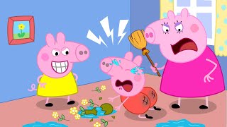 Mother Pig, please be gentle with Peppa!!! Peppa Pig Funny Animation