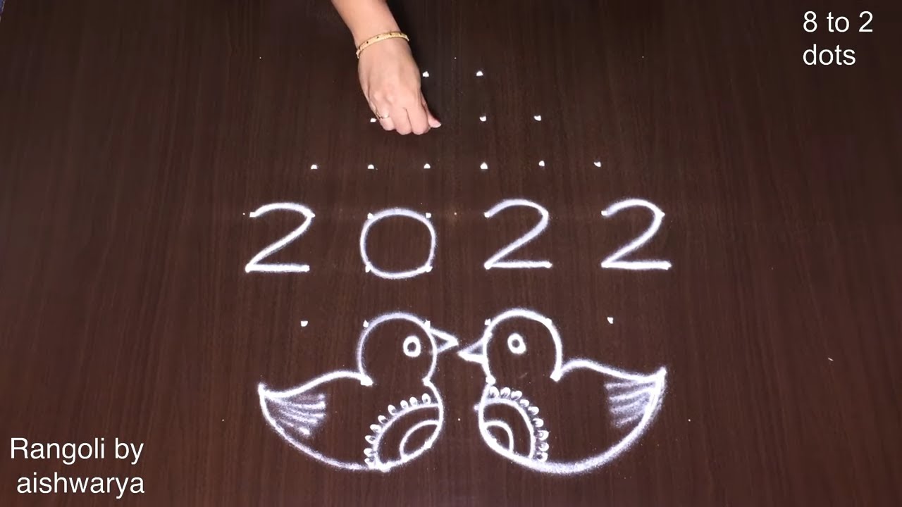 Amazing Birds Muggulu Kolam