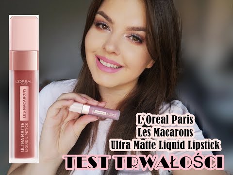 💋 L`Oreal Paris, Les Macarons, Ultra Matte Liquid Lipstick *NAJTRWALSZA POMADKA NA RYNKU?*💄