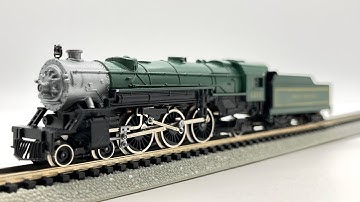 N Scale Arnold Rapido Southern 4 6 2 Steam Locomotive with DCC Sound Demo