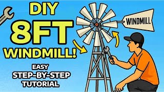 Wingard's 8 Ft Windmill Assembly! Full Tutorial