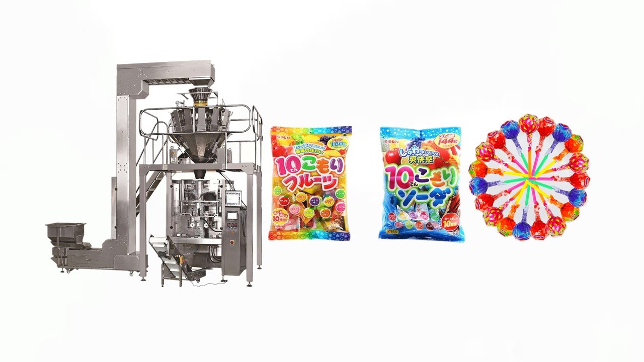 multi heads weigh VFFS pillow bag vertical packing machine for candies snack food