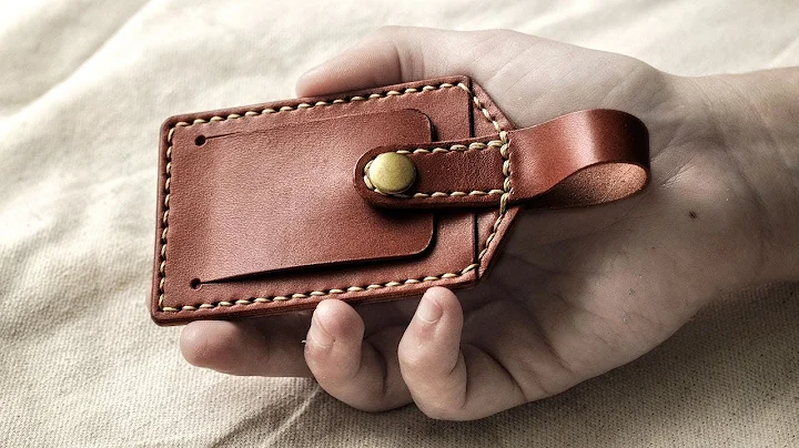 Making a Handmade Leather Luggage Tag for Travel ✈
