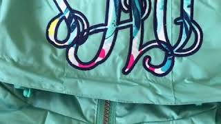 Monogrammed Rain Jacket