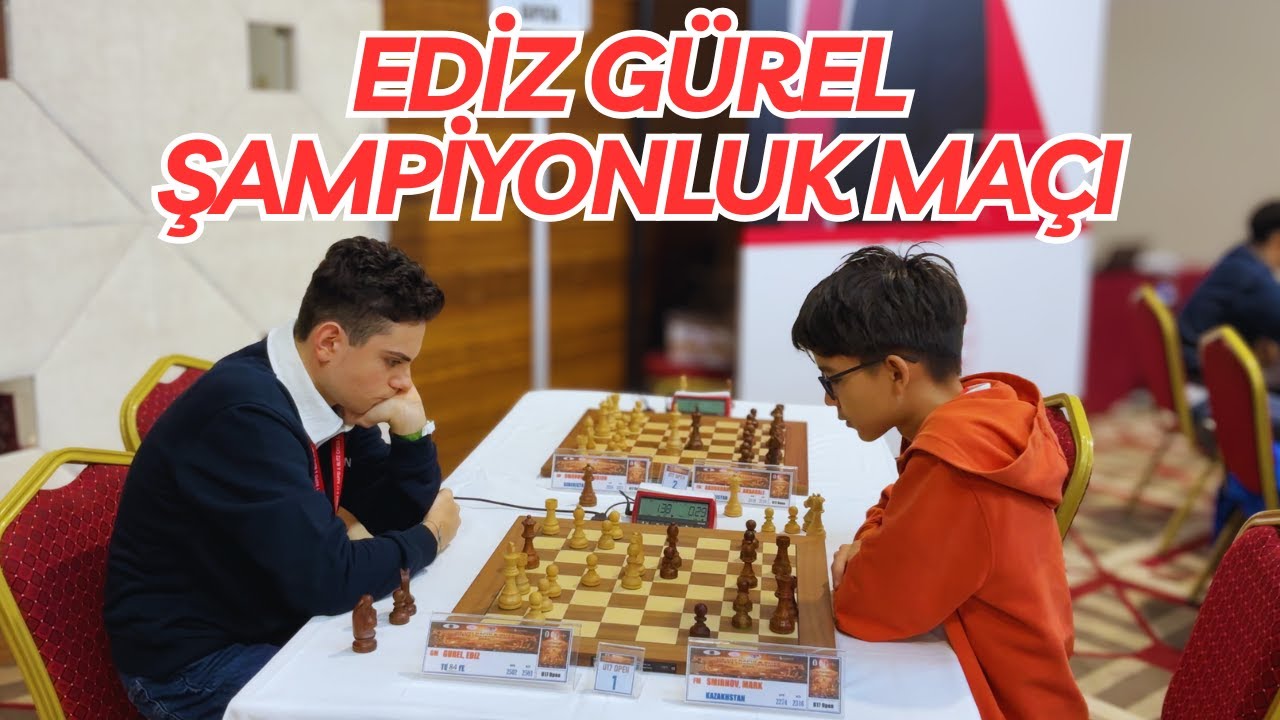 EDİZ GÜREL, ŞAMPİYONLUK MAÇINDA / Dünya U17 Blitz Şampiyonası 9. Tur Ediz Gürel - Mark Smirnov