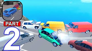 Traffic Crashes Car Crash - Gameplay Walkthrough, Mountain Map (iOS, Android) | Part 2