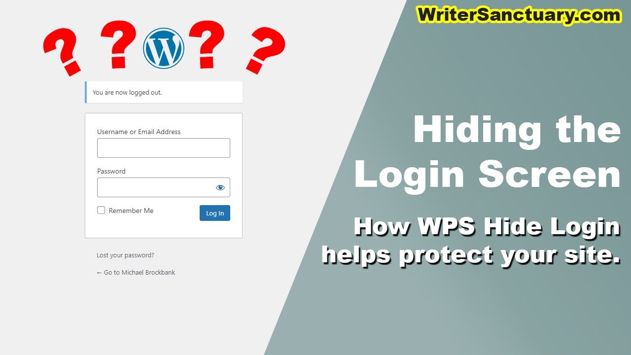 How to Hide the Login Screen in WordPress and Why - YouTube