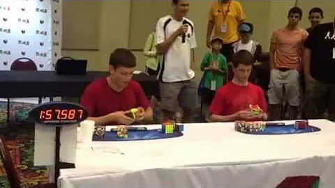 Feliks Zemdegs VS Kevin Hays (2x2-7x7 cube Relay)