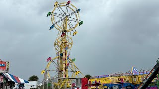 Space Coast State Fair, Melbourne Florida Sky Wheel and Sky Diver at the same site. #fair #skywheel