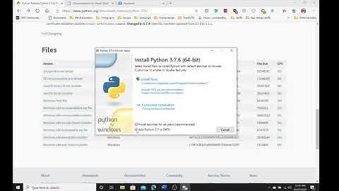 Python 3.7.6 quick installation guide