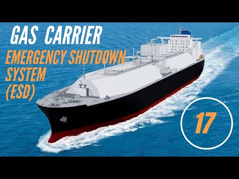 Gas carrier - Emergency shutdown system | Lpg ship emergency shutdown system ( ESD )