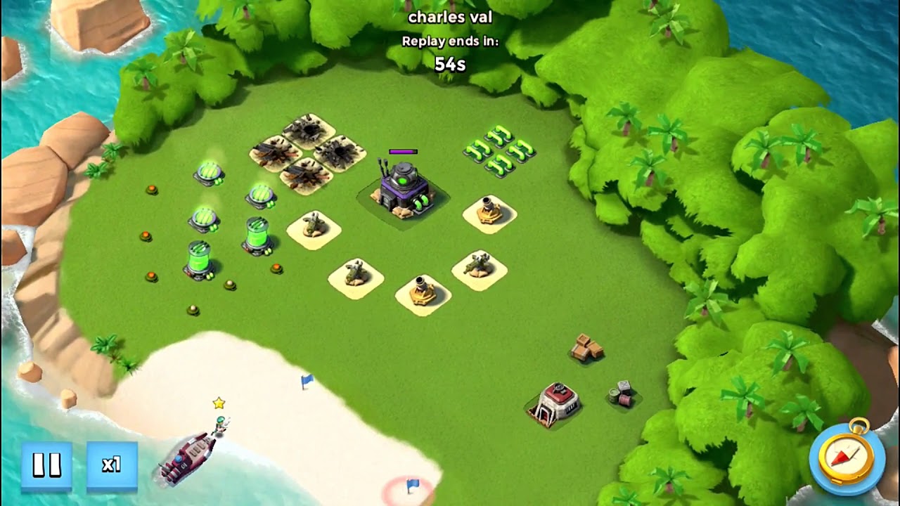 HOW TO DESTROY THE ISLAND OF DR.T BOOM BEACH | USING LOW LEVEL RIFLEMAN