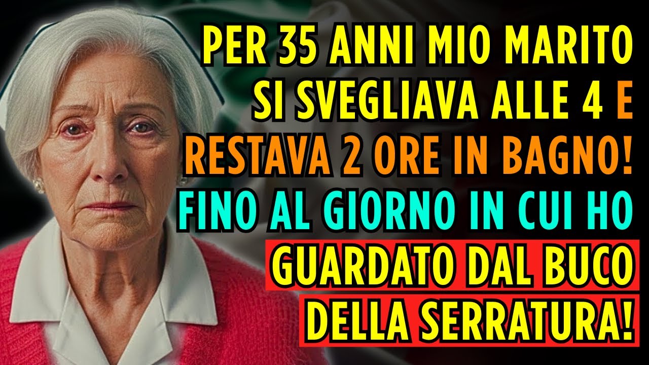 VERA STORIA DI NONNA 👵💔 PER 35 ANNI MIO MARITO RESTAVA 2 ORE IN BAGNO ALLE 4... HO VISTO TUTTO!