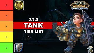 Tank Tier List for 3.3.5 Wrath of the Lich King (Warmane Wotlk)