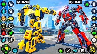 Car & Jet Transformation Robot Fight Game | Flying Police Robot Game 2026 Part 5 - Android Gameplay screenshot 3