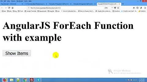 AngularJS forEach() Function Example