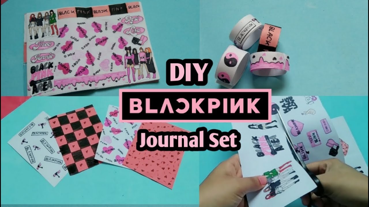 how-to-make-blackpink-journal-set-at-home-diy-journal-kit