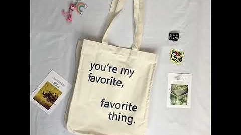 Túi tote vải canvas Favorite Thing đựng đồ đi học đi chơi đi làm cao cấp