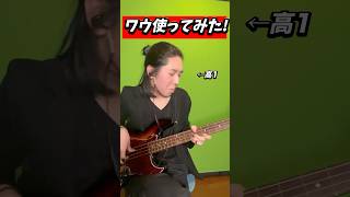 ベーシストがワウを使ってみた結果... #ベース #弾いてみた グラスパ!高1ベーシスト