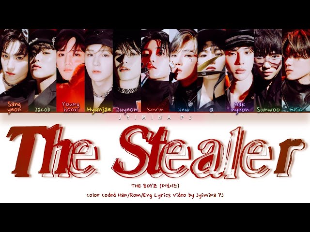 THE BOYZ (더보이즈) - 'The Stealer' Lyrics (Color
