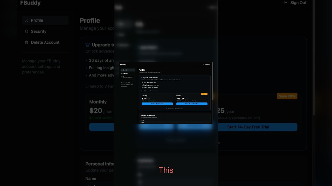 FBuddy.net - Your Fansly Companion - Performance Checklist