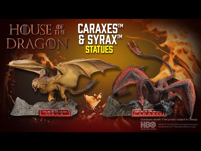 House of the Dragon™: Caraxes™ and Syrax™ Statues | Action Figure