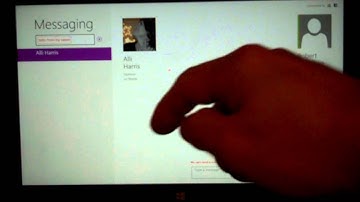 Review of the Messaging app on the Microsoft Surface Tablet