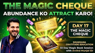 DAY 17 THE MAGIC CHEQUE Magic Book with Arvind Sir 1st April