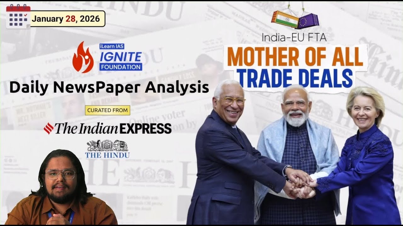 Daily Newspaper Analysis for UPSC | Jan 28, 2026 | The Hindu & Indian ...
