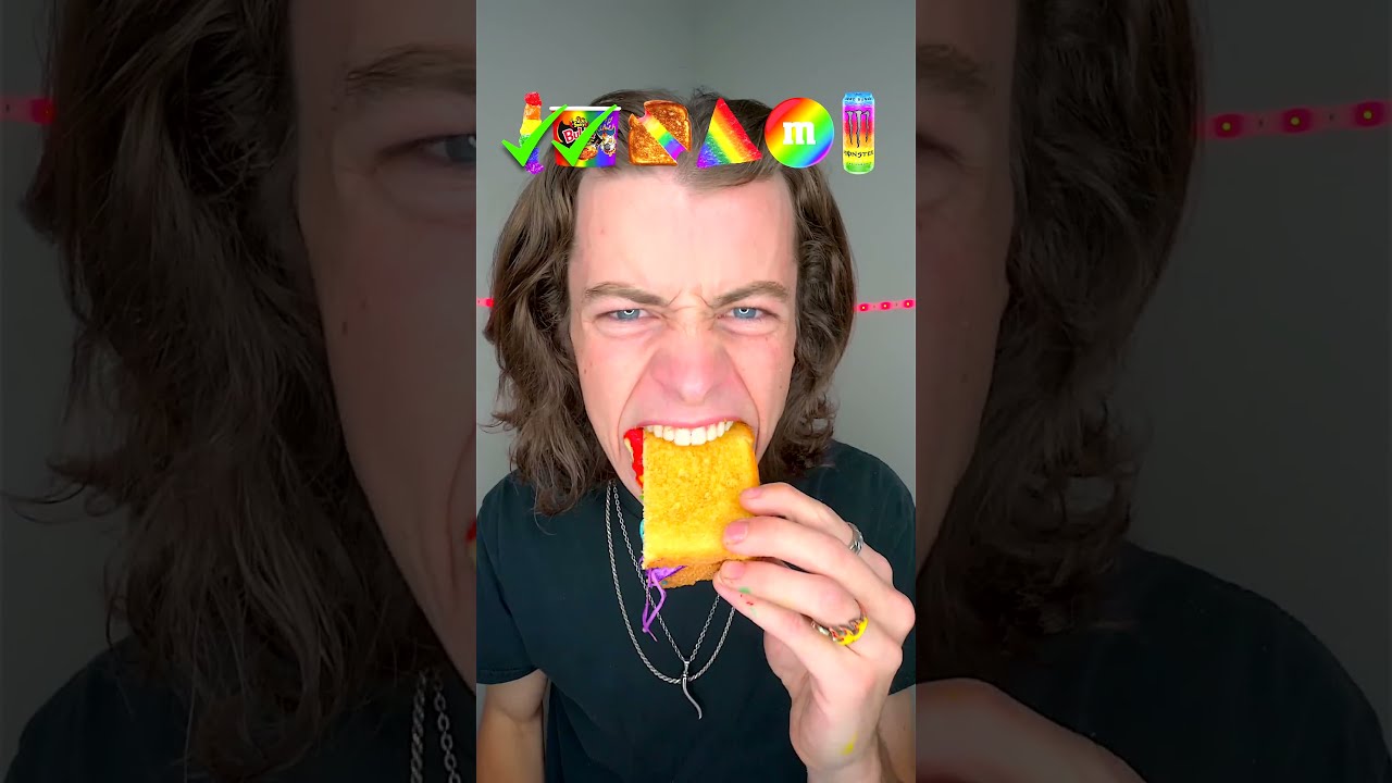Giant Rainbow Food ASMR 