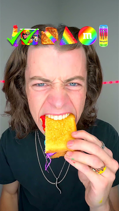 Giant Rainbow Food ASMR!? 🥵