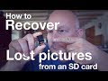 How to recover lost pictures from an SD card