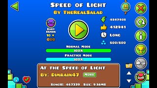 Speed of Light 100% (Geometry dash)